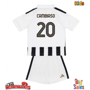 Juventus Andrea Cambiaso #20 Replica Home Stadium Kit for Kids 2026-27 Short Sleeve (+ pants)